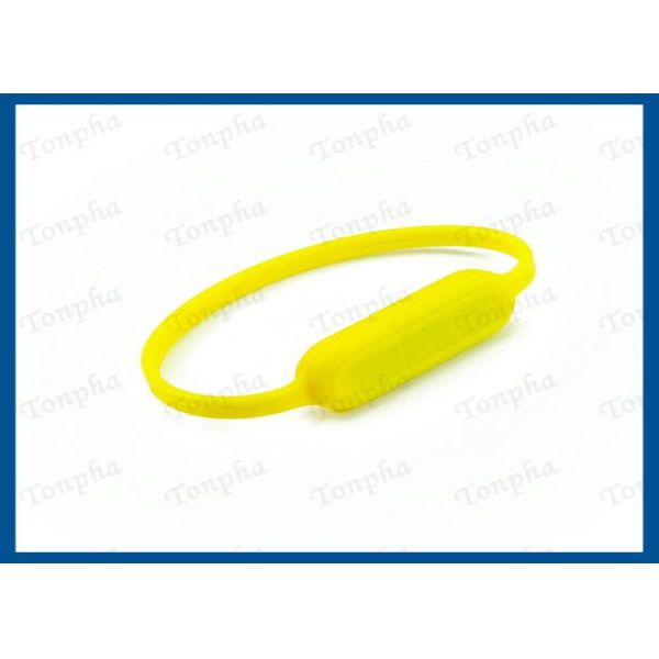 Promotional Thin Wristband Flash Drive Convenient Carrying Silicone Material