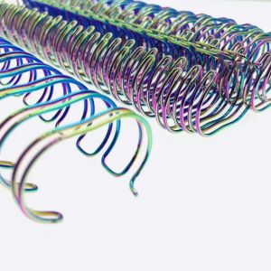 5/8" To 1-3/4" 2:1 Pitch Plated Double Ring Binding For Educational Books And