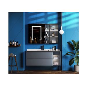 MDF boards Bathroom Basin Units , ISO9001 Bathroom Single Sink Vanities