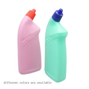 HDPE 500ml Flat Screw Cap Toilet Cleaner Bottle
