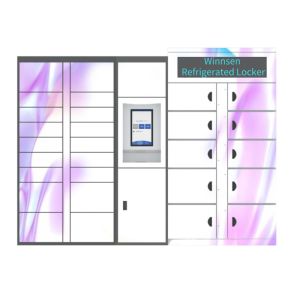 Indoor Refrigerated Parcel Locker 24Hours Self Service Smart Cabinet Fruit