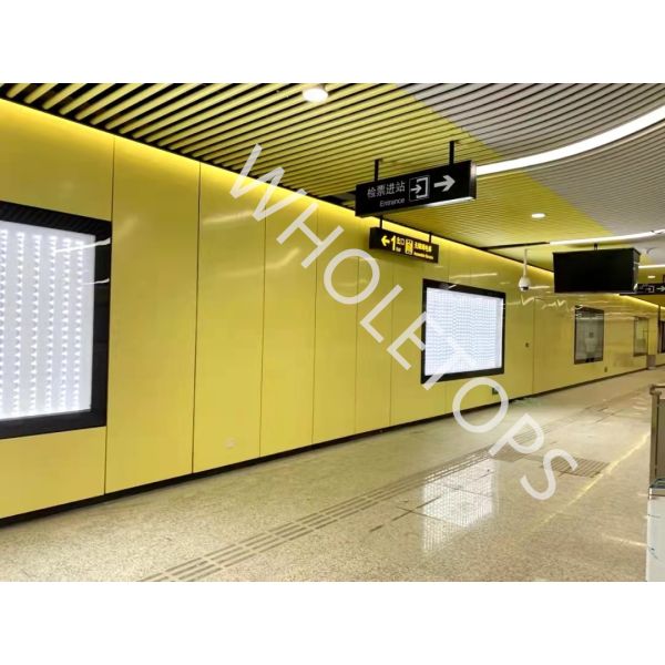 Buy Impact Resistance Ceramic Coated Aluminum Panel For Subway Project at wholesale prices