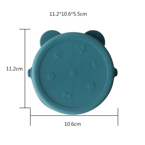 Kids Silicone Feeding Bowl Bear Shape BPA Free Baby Training Bowl Customized