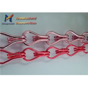 Curved Aluminum Chain Curtains Anodized 12mm Chain Link Fly Screens
