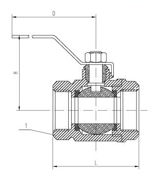 High Strength Water Supply Ball Valve 280 Style Bronze Ball Valve
