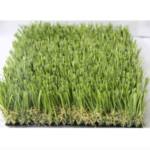 Fescue Yellow Landscaping Artificial Grass S Shape Yarn Shape