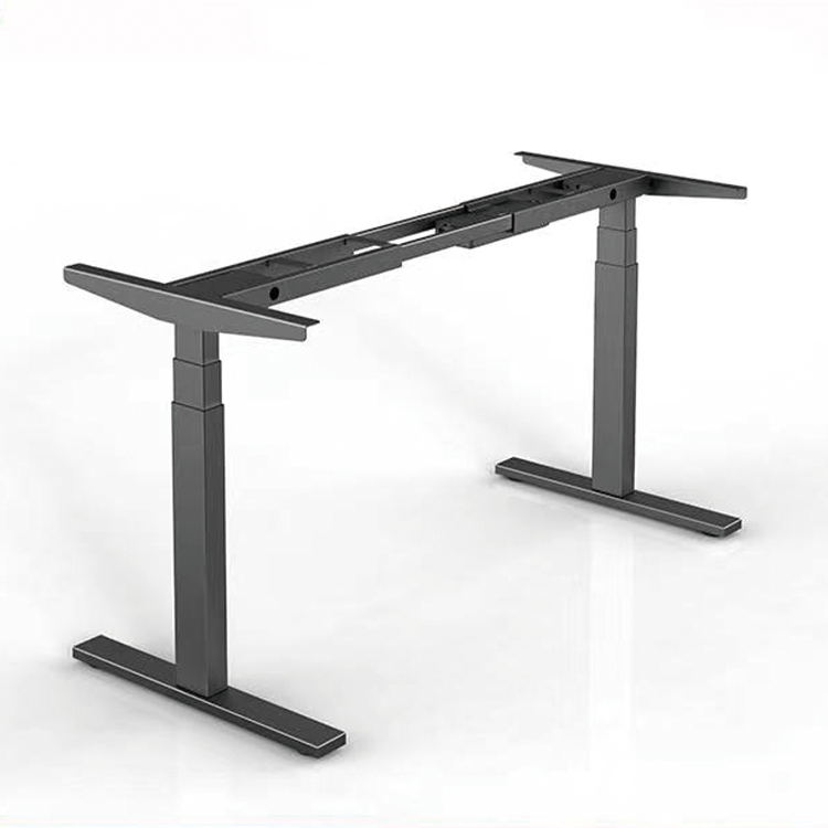 Single Tier Storage Holders Racks Bamboo Electric Adjustable Ergonomic Lift Computer Desk Work Desk