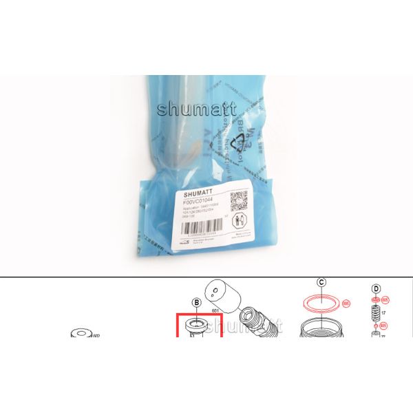 OEM new Shumatt Injector Control Valve Set F00VC01044 for 0445110064/101/126 injector