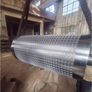 CNC Engraved Metal Embossing Roller Industry Plastic Embossing Roller