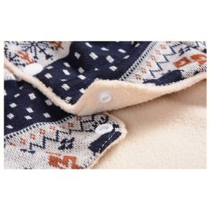 35cm Sleeveless Soft Plush Dog Christmas Coat