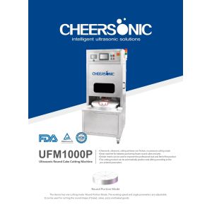 Ultrasonic Round Cake Slicing Machine Cut Round Cakes Pies Desserts
