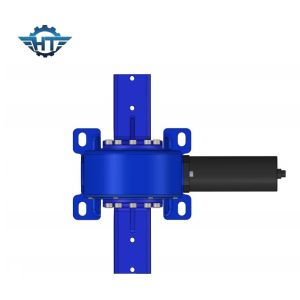 China Horizontal Enclosed Small Slew Drive Attached With 24VDC Motor With For Tilted Solar Trackers on sale