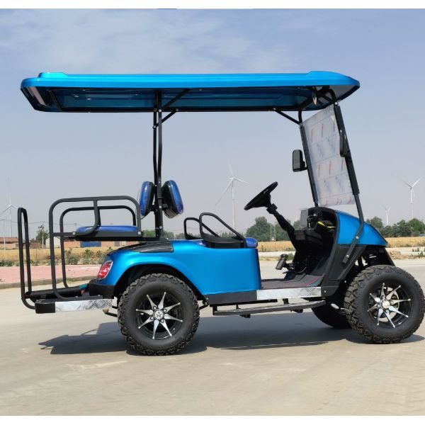 Golf Cart Supplier Rechargeable Classic Trolley Bus 4 Seater Golf Electric Cart