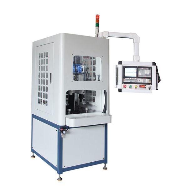 Buy 2 Station CNC Grinding Brushing Equipment For Precision Finishing Of Planar And Lateral Surfaces Of Regular Round Lid Products at wholesale prices