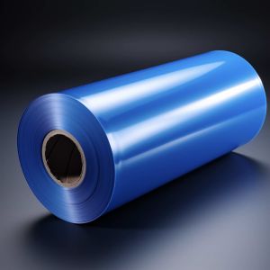 70uM Blue Mono Oriented Polypropylene Film Roll Against Moisture