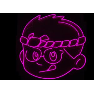 EU Plug 100cm Acrylic Led Neon Signs Silica Gel AC240V