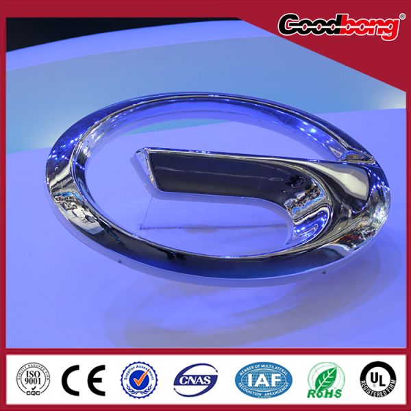 arcylic 3d led illuminated advertising car logo