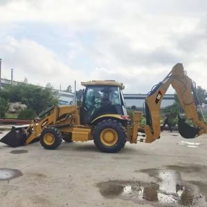 420F2 Used Caterpillar Backhoe Loader Old Backhoe Loader 60KW