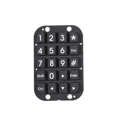Backlight Silicone Rubber Keyboard For Excavator Control Panel