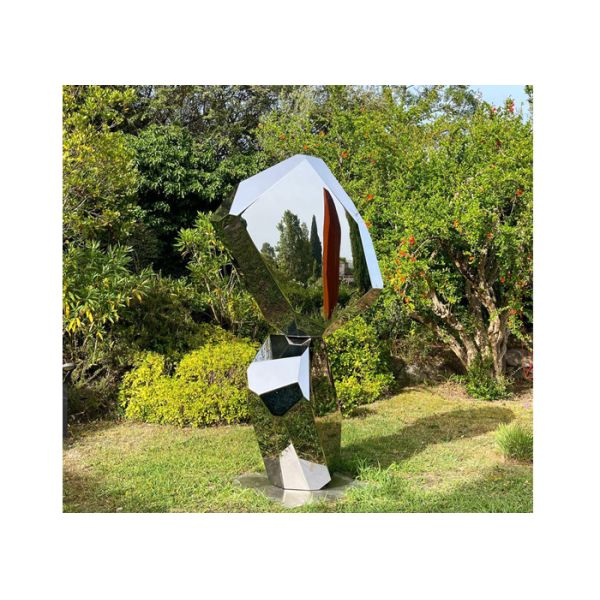 Buy Metal Landscape Modern Stainless Steel Polished Abstract Art Sculpture at wholesale prices