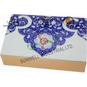 Both Sides Printing Cardboard Food Packaging Boxes , Mooncake Display Packaging