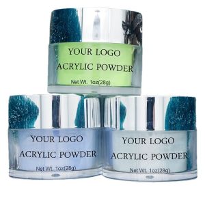 Free Sample Colored Fast Dry Acrylic Nail Powder High Gloss Acrylic Dipping