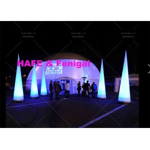 2.5m 3m Aero Cone Inflatable Lighting Decoration With LED100W For Social