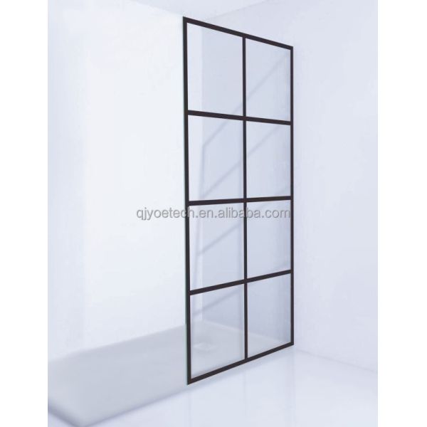 Customized Logo Elegant Design Single French Shower Door for Bathroom or Living Room