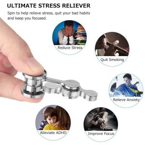 Metal Hand Toy Sensory Fidget Spinners for Adults and Kids Cool Gadgets Birthday