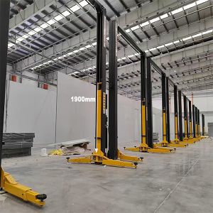 Asymmetric Arms 2 Post Car Lift Cylinder Directly Drived