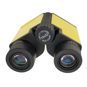 10x22 Yellow Kids Binoculars Plastic Bird Watching Binoculars Telescope