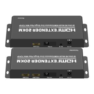 DC 12V 1A 4Kx2K 20KM Over Single Fiber HDMI Extender