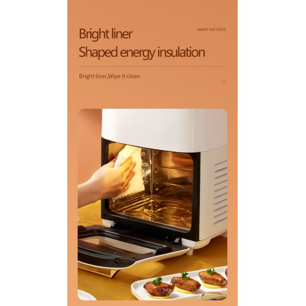 220-240V Large Capacity Air Fryer Oven with Touch Screen Control and Oil-Free Cooking