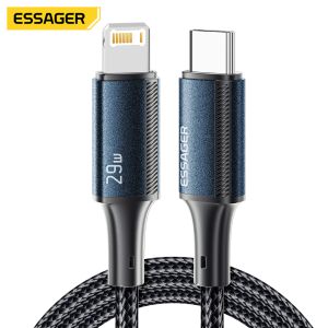 ESSAGER ES-X45 Pd 29w Usb C To Lighting Iphone Fast Charging Cord with USB 2.0
