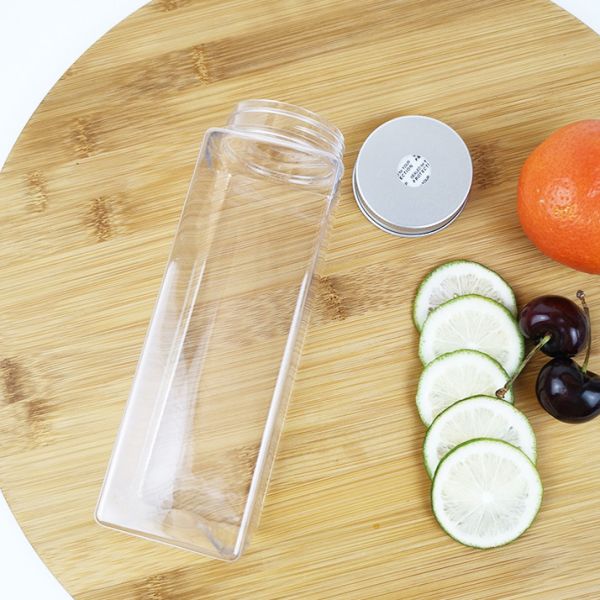 Buy Leakproof Plastic Food Square Storage Cans for Beverages Water Juice at wholesale prices