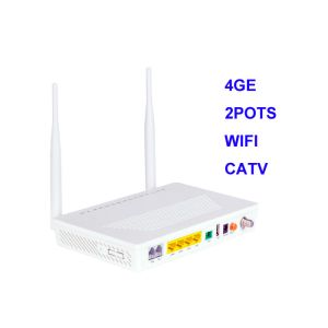 Ethernet 4 Gigabit GEPON ONU 1 USB 4GE 2POTS WIFI CATV Support IPv4 and IPv6