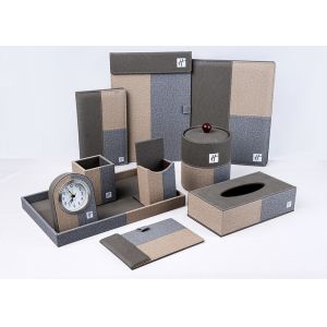 Five Star Customized Logo Leather Tray Hotel Accessories