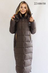 FODARLLOY Ladies Warm Hooded Cotton-padded Clothes Slim Long Down Jackets Women