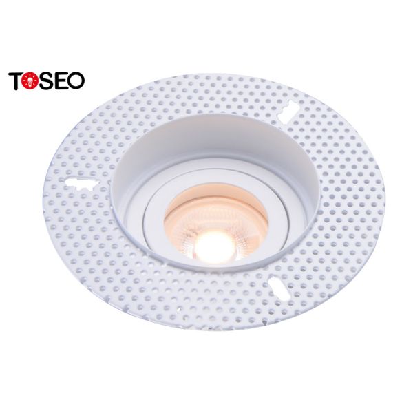 IP20 80mm Cutting Living Room Recessed Spotlights , Trimless Adjustable