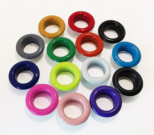 Electroplated IRON Hollow Snap Eyelet Rings Buckle Diameter 4-10mm Suitable For Clothing, Canvas Shoes Bag Accessories