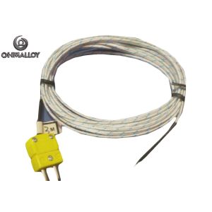 Quality Industrial Grade 316L Stainless Steel Overbraided Mineral Insulated Thermocouple for sale