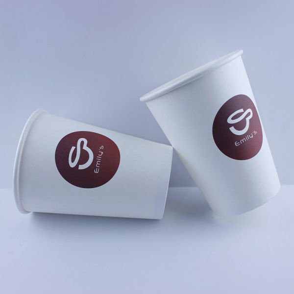 Hot Drinking Paper Cup PLA Lined Kraft Biodegradable Single Wall