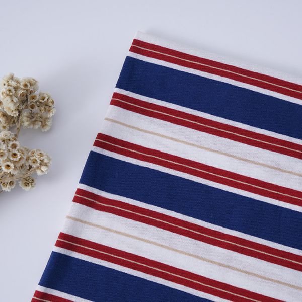 Plain Soft And Linen Cotton Striped Material Fabric For Polo Shirt