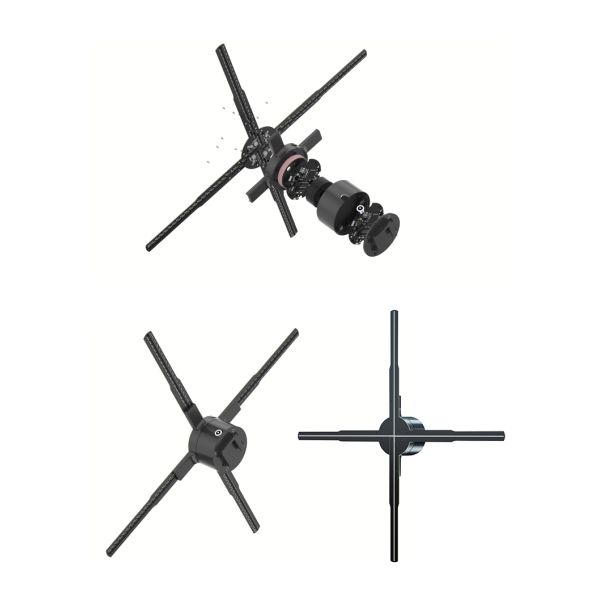 3d Holographic Display 50cm Hologram Fan with MP4/AVI/RMVB/GIF/JEPG/PNG/MKV Content