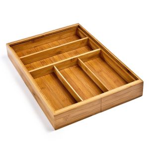 Convenient Bamboo Drawer Organizer for Household Sundries Storage 35.6 x 27.9 x
