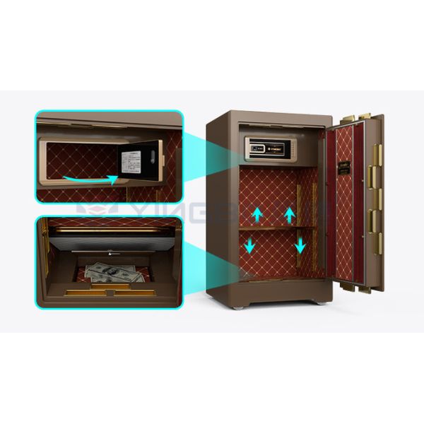 Biometric Commercial Safe Box Fingerprint Lock Luxury Safe Box For Security YB/ZY-80