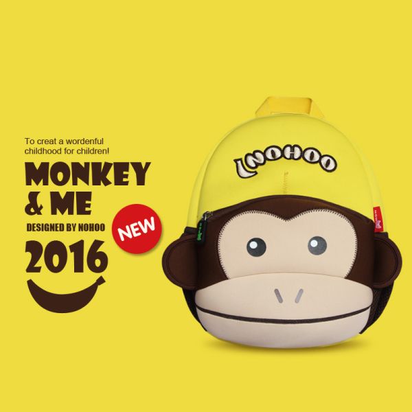 Double Shoulder Monkey Backpack Harness , Animal Backpacks For Toddlers