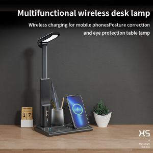 Bedroom LED Night Light 5 In 1 Foldable Rechargeable Table Lamp 15W