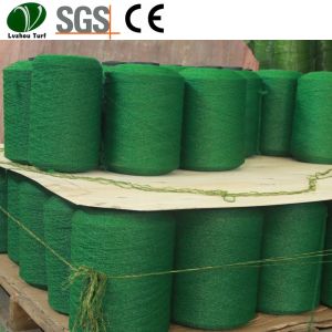 Waterproof Artificial Grass Yarn / Always Green Synthetic Turf Customized