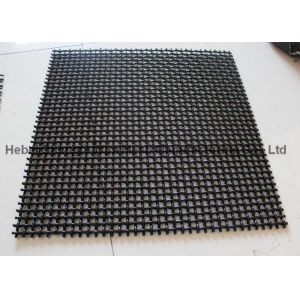Double Crimp Screen Spring Steel 4mm Square Weave Wire Mesh